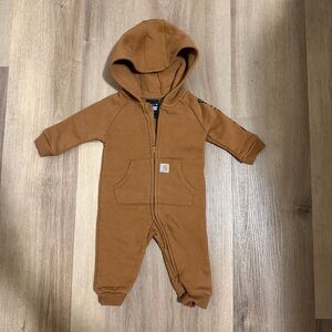 Carhartt Long Sleeve Zip Front Hooded Overalls 3M-Excellent Condition